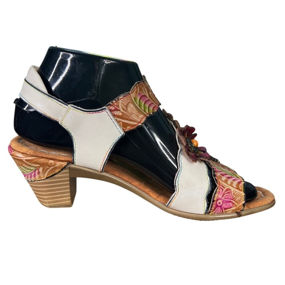L’artiste By Spring Step Women’s Aromas Purple Floral Sandal Size 37 US 6.5/7 - Picture 4 of 12